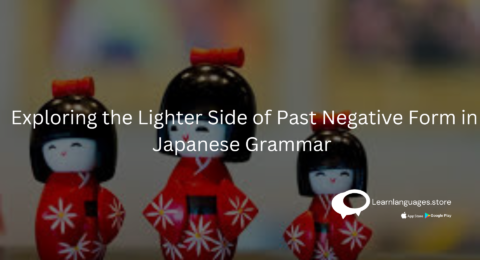 japanese dolls with text Exploring the Lighter Side of Past Negative Form in Japanese Grammar written on it