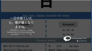 一日中寝ていたら、腰が痛くなりますね。