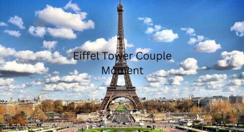 Eiffel Tower Couple Moment